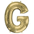 White Gold Letter G SuperShape Foil Balloon 68cm x 88cm Each