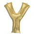 White Gold Letter Y SuperShape Foil Balloon 63cm x 83cm Each