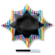 Amscan_OO Balloon - Supershapes, Numbers & Letters Write-On Burst Black Board Star Supershape Foil Balloon 88cm x 73cm Each