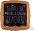 Write-On Wood Frame Blackboard Supershape Foil Balloon 81cm Each
