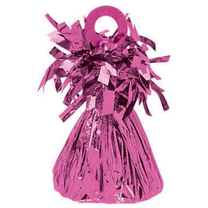 Amscan_OO Balloon - Weights Small Foil Bright Pink Balloon Weight 180g Each