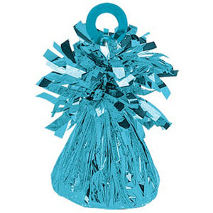 Amscan_OO Balloon - Weights Small Foil Caribbean Blue Balloon Weight 180g Each