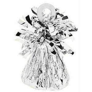 Amscan_OO Balloon - Weights Small Foil Silver Balloon Weight 180g Each