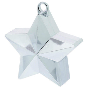 Amscan_OO Balloon - Weights Star Silver Balloon Weight 170g Each