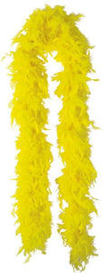 Amscan_OO Boas & Scarves - Boas Yellow Feather Boa 182cm Each