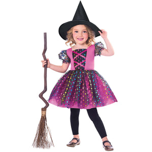 Amscan_OO Costume Girls Rainbow Witch Girls Costume Each