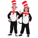 Amscan_OO Costume Kids Dr. Seuss Cat in the Hat Kids Jumpsuit Costume Set Each