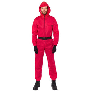 Costume Men Extra Small Squid Game Guard Jumpsuit Men Costume