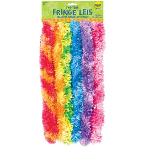 Amscan_OO Costume Props Hawaiian Two Tone Rainbow Leis 91cm 6pk