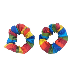 Amscan_OO Costume Props Rainbow Hair Scrunchies 2pk