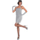 Amscan_OO Costume Women Silver Flapper Women Costume Each