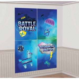 Amscan_OO Decorations - Backdrop & Scene Setters Battle Royal Scene Setter with Props 16pk