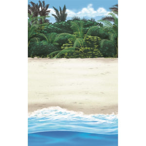 Amscan_OO Decorations - Backdrop & Scene Setters Beach Plastic Scene Setter Room Roll Each