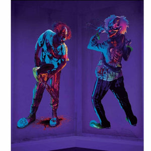 Decorations - Backdrop & Scene Setters Creepy Carnival Scene Setters Add-Ons Black Light Reactive 1.65m x 85cm 2pk