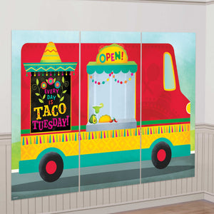 Amscan_OO Decorations - Backdrop & Scene Setters Fiesta Taco Truck Scene Setter 3pk