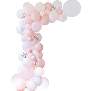 Decorations - Backdrop & Scene Setters Future Mrs White, Pink & Confetti Hen Party Balloon Arch Kit