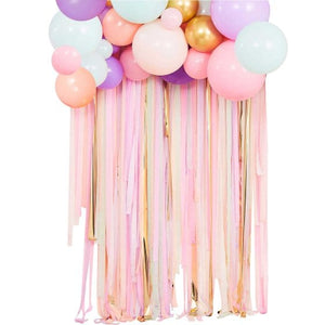 Decorations - Backdrop & Scene Setters Mix It Up Pastel Streamer And Balloon Backdrop Kit