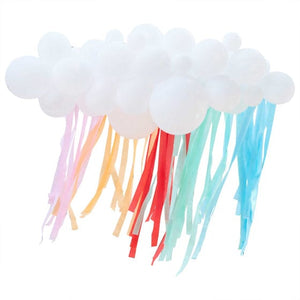 Decorations - Backdrop & Scene Setters Mix It Up White & Brights Balloon Garland & Streamers Balloon Backdrop