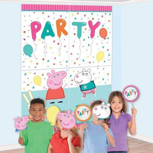 Amscan_OO Decorations - Backdrop & Scene Setters Peppa Pig Confetti Party Scene Setter and Photo Props 16pk