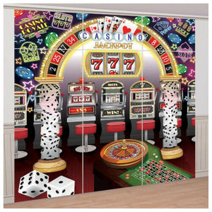 Amscan_OO Decorations - Backdrop & Scene Setters Roll The Dice Casino Deluxe Plastic Scene Setter Kit 9pk