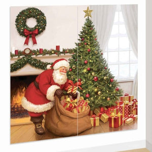 Decorations - Backdrop & Scene Setters Santa Claus Scene Setters Wall Decorating Kit 165cm x 85cm 2pk
