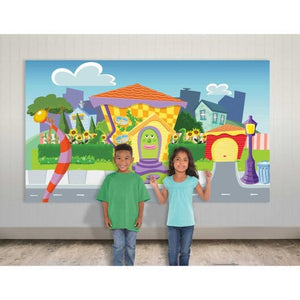 Decorations - Backdrop & Scene Setters The Wiggles Party Scene Setter 165cm x 85cm Each