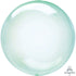 Crystal Clearz Green Round Balloon S40 each