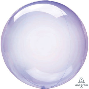 Decorations - Balloons Crystal Clearz Purple Round Balloon S40 each