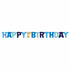 1st Birthday Blue Foil Letter Banner 25cm x 2.95m Each