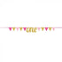 Baby Shower Gold & Pink Glittered Pennant Banner 20cm x 2.74m Each