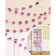 Amscan_OO Decorations - Banners, Flags & Streamers Bright Pink Orange Glitter Round String Decorations 2m 6pk