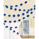 Amscan_OO Decorations - Banners, Flags & Streamers Bright Royal Blue Orange Glitter Round String Decorations 2m 6pk