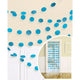 Amscan_OO Decorations - Banners, Flags & Streamers Caribbean Blue Orange Glitter Round String Decorations 2m 6pk