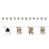 Casino Pennant Banner Playing Card Suits Each