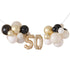 Champagne Noir 50th Birthday Milestone Balloon Bunting Each