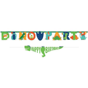 Amscan_OO Decorations - Banners, Flags & Streamers Dino-Mite Jumbo Birthday Banner Kit 2pk