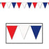 Fiesta Pennant Flag Banner Red, White & Green Each