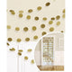 Amscan_OO Decorations - Banners, Flags & Streamers Gold Orange Glitter Round String Decorations 2m 6pk