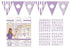 Lilac Personalized Pennant Banner Each
