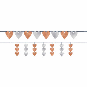 Amscan_OO Decorations - Banners, Flags & Streamers Navy Bride Hearts Banners Kit 2pk