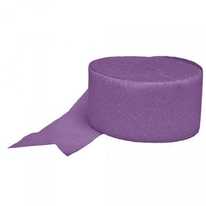 Amscan_OO Decorations - Banners, Flags & Streamers New Purple Crepe Streamers 24m Each