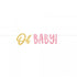 Oh Baby Girl Letter Banner 18cm x 3.65m Each