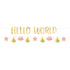 Oh Baby Girl Letter Hello World Banners Kit 2pk