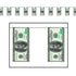 Pennant Banner One Hundred Dollar Bill Each