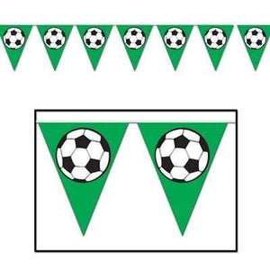 Amscan_OO Decorations - Banners, Flags & Streamers Pennant Flag Banner Soccer Ball 366cm Each