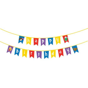 Decorations - Banners, Flags & Streamers The Wiggles Party Happy Birthday Pennant Banner 4.5m Each