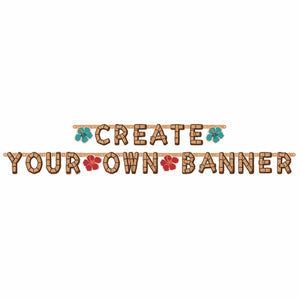 Decorations - Banners, Flags & Streamers Vintage Tiki Create Your Own Customizable Banner Each