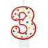 #3 Polka Dots Flat Candle Each
