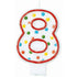 #8 Polka Dots Flat Candle Each