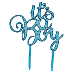 Amscan_OO Decorations - Cake Decorations - Toppers & Banners Boy Plastic Cake Topper 13.3cm x 10cm Each